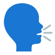 Emoji 🗣️ Persona Che Parla su Google Android 12.0.