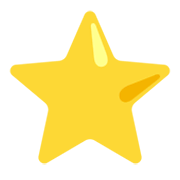 ⭐ Emoji Estrella Blanca Mediana en Google Android 12.0.