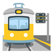 🚉 Emoji Estación De Tren en Google Android 12.0.
