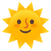 Émoji 🌞 Soleil Avec Visage sur Google Android 12.0.