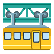 Émoji 🚟 Train Suspendu sur Google Android 12.0.