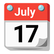 Emoji 📆 Calendario A Strappo su Google Android 12.0.