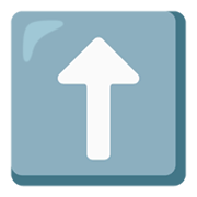 Emoji ⬆️ Freccia Rivolta Verso L’alto su Google Android 12.0.