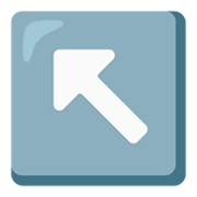 Émoji ↖️ Flèche Haut Gauche sur Google Android 12.0.