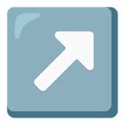 Émoji ↗️ Flèche Haut Droite sur Google Android 12.0.