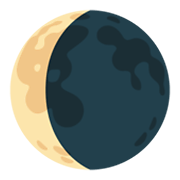 Emoji 🌘 Luna Calante su Google Android 12.0.