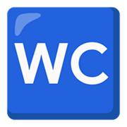 Emoji 🚾 Simbolo Del WC su Google Android 12.0.