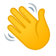 Emoji 👋 Mano Che Saluta su Google Android 12.0.