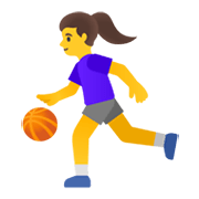 Emoji ⛹️‍♀️ Donna Che Fa Rimbalzare Una Palla su Google Android 12.0.