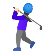 Emoji 🏌🏻‍♀️ Golfista Donna: Carnagione Chiara su Google Android 12.0.