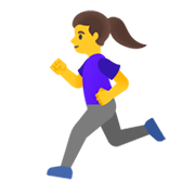 Emoji 🏃‍♀️ Donna Che Corre su Google Android 12.0.