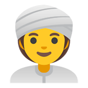 Emoji 👳‍♀️ Donna Con Turbante su Google Android 12.0.