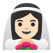 Émoji 👰🏻‍♀️ Femme au voile: Peau Claire sur Google Android 12.0.
