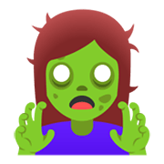 Emoji 🧟‍♀️ Zombie Donna su Google Android 12.0.