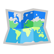 Émoji 🗺️ Carte Du Monde sur Google Android 12.0.