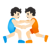 🤼🏻 Emoji Personas Luchando, Tono De Piel Claro en Google Android 12.0.