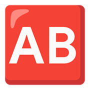 🆎 Emoji Botão AB (tipo Sanguíneo) na Google Android 12L.