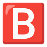 🅱️ Emoji Großbuchstabe B in rotem Quadrat Google Android 12L.