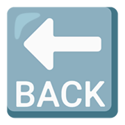 Emoji 🔙 Freccia BACK su Google Android 12L.