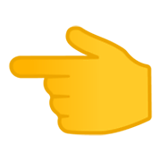 👈 Emoji Dorso Da Mão Com Dedo Indicador Apontando Para A Esquerda na Google Android 12L.