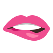 Émoji 🫦 Lèvre Mordante sur Google Android 12L.