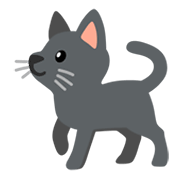 🐈‍⬛ Emoji Gato negro en Google Android 12L.