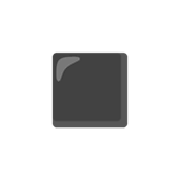 ◾ Emoji Cuadrado Negro Mediano-pequeño en Google Android 12L.