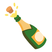 Emoji 🍾 Bottiglia Stappata su Google Android 12L.