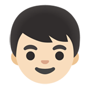 👦🏻 Emoji Niño: Tono De Piel Claro en Google Android 12L.