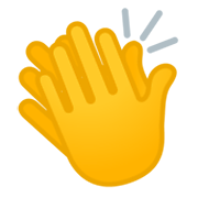 👏 Emoji klatschende Hände Google Android 12L.