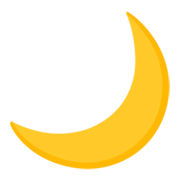 Emoji 🌙 Spicchio Di Luna su Google Android 12L.