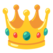 Emoji 👑 Corona su Google Android 12L.