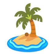 Emoji 🏝️ Isola Deserta su Google Android 12L.