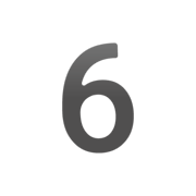 6️ Emoji Numero seis en Google Android 12L.