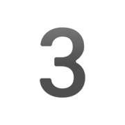 Emoji 3️ Cifra tre su Google Android 12L.