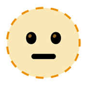 Emoji 🫥 Faccia A Linea Tratteggiata su Google Android 12L.