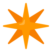 ✴️ Emoji Estrella De Ocho Puntas en Google Android 12L.
