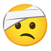 Emoji 🤕 Faccina Bendata su Google Android 12L.