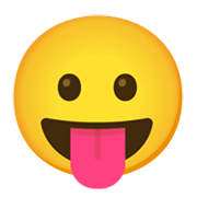 😛 Emoji Gesicht mit herausgestreckter Zunge Google Android 12L.