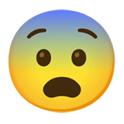 😨 Emoji Cara Asustada en Google Android 12L.