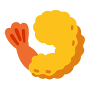 🍤 Emoji Camarão Frito na Google Android 12L.