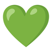 💚 Emoji Corazón Verde en Google Android 12L.