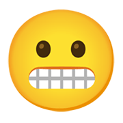 Emoji 😬 Faccina Con Smorfia su Google Android 12L.