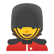 Emoji 💂 Guardia su Google Android 12L.