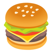 🍔 Emoji Hamburguesa en Google Android 12L.