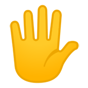🖐️ Emoji Hand mit gespreizten Fingern Google Android 12L.