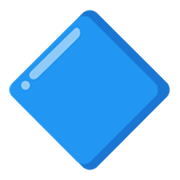 🔷 Emoji Rombo Azul Grande en Google Android 12L.