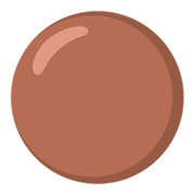 Emoji 🟤 Cerchio Marrone su Google Android 12L.