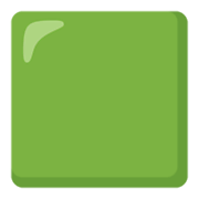 🟩 Emoji Cuadrado Verde en Google Android 12L.