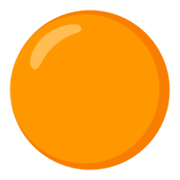 🟠 Emoji Círculo Naranja en Google Android 12L.